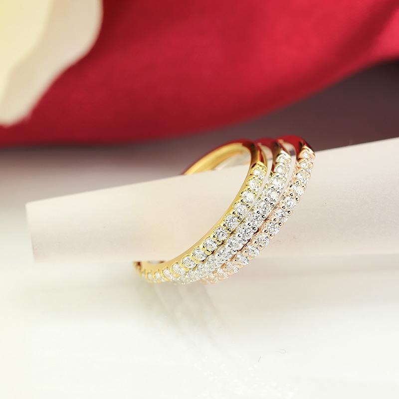 Jeweluce（ジュエルーチェ） ダイヤモンド エタニティ ピンキー リング