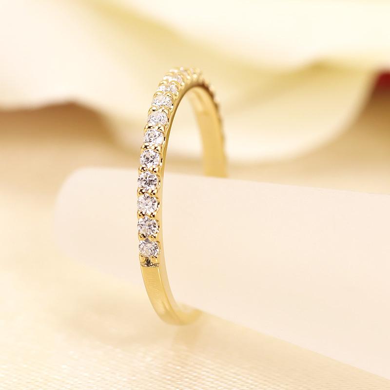 ダイヤモンド エタニティ ピンキー リング K18 YG PG WG ゴールド 0.2ct ダイヤ 指輪 Hカラー/SIクラス プレゼント ギフト 18金 選べる3カラー 小指の画像