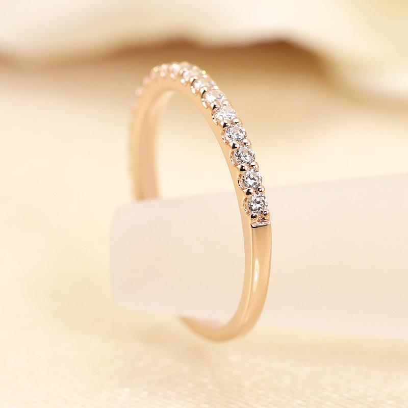 Jeweluce ダイヤモンド エタニティ ピンキー リング K18 YG PG WG 