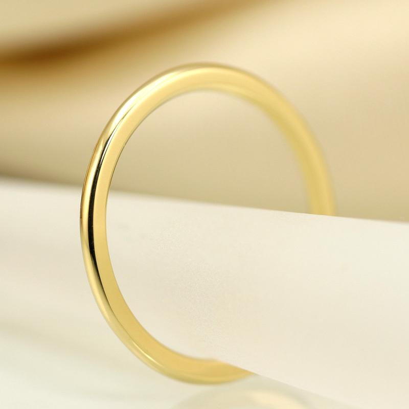 Jeweluce（ジュエルーチェ） K18 地金 リング Round Line ラウンド