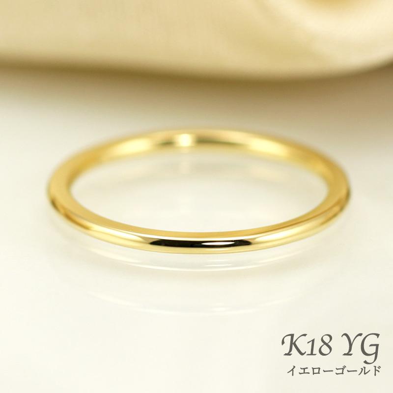Jeweluce（ジュエルーチェ） K18 地金 リング Round Line ラウンド