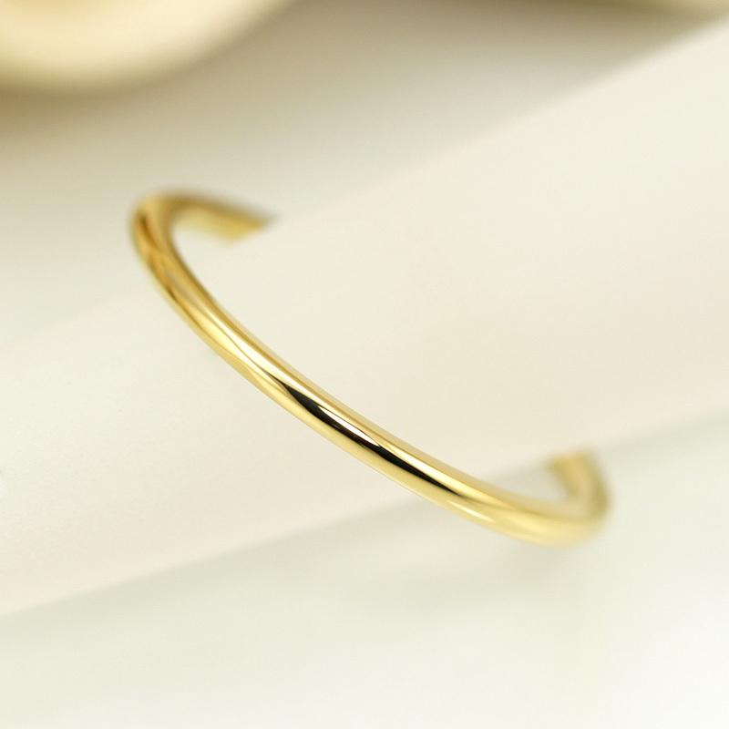 Jeweluce（ジュエルーチェ） K18 地金 リング Round Line ラウンド