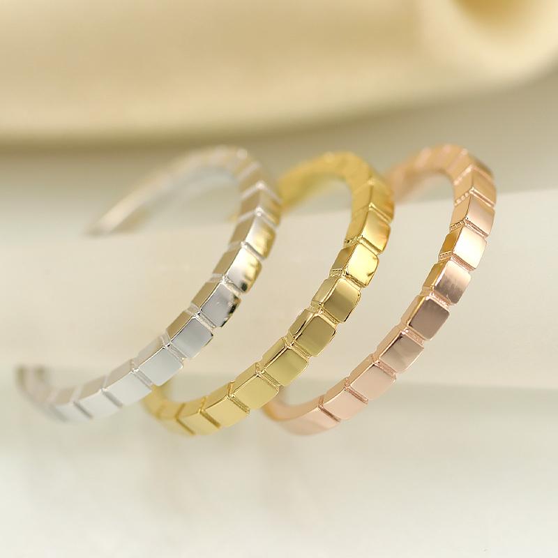Jeweluce K18 地金 リング Squares スクエア デザイン 指輪 Jeweluce K18 地金 リング Squares スクエア デザイン 指輪