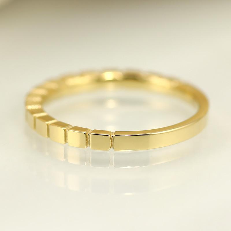 Jeweluce K18 地金 リング Squares スクエア デザイン 指輪 Jeweluce K18 地金 リング Squares スクエア デザイン 指輪