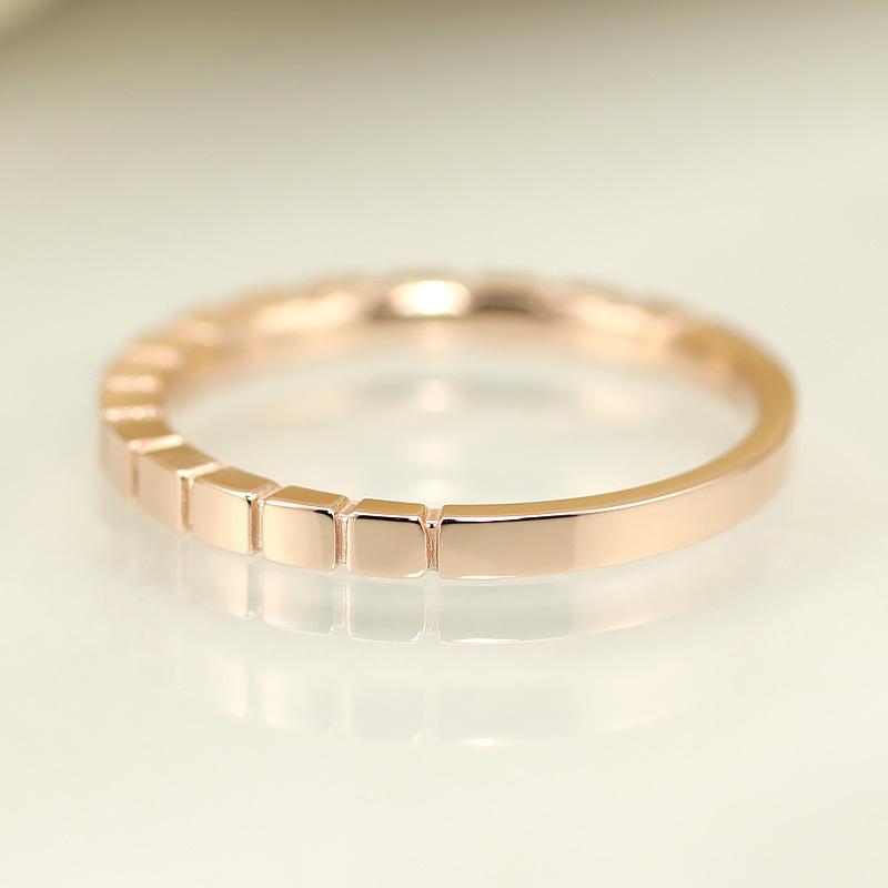 Jeweluce K18 地金 リング Squares スクエア デザイン 指輪 Jeweluce K18 地金 リング Squares スクエア デザイン 指輪