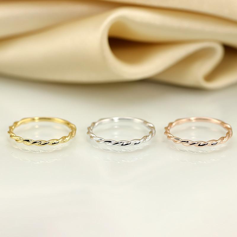 Jeweluce K10 地金 リング Twist ツイストデザイン 指輪 Jeweluce K10 地金 リング Twist ツイストデザイン 指輪