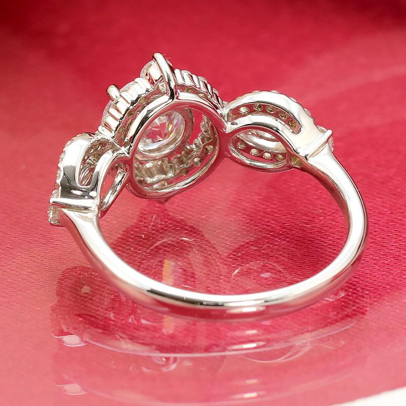 Jeweluce 【中央宝石研究所 鑑定書付き】pt950【1.5ct 】センター石  