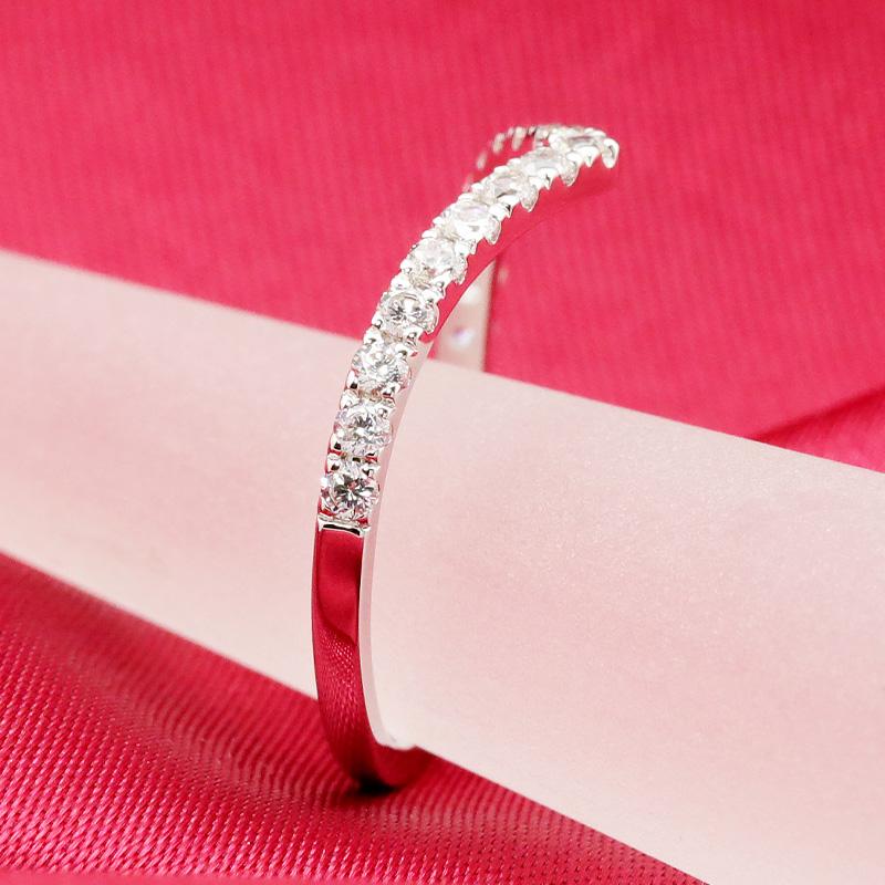 ダイヤモンド エタニティ Vライン リング プラチナ pt950 0.3ct ダイヤ 指輪 Hカラー SIクラス プレゼント 婚約 品質保証書 刻印無料 誕生日の画像