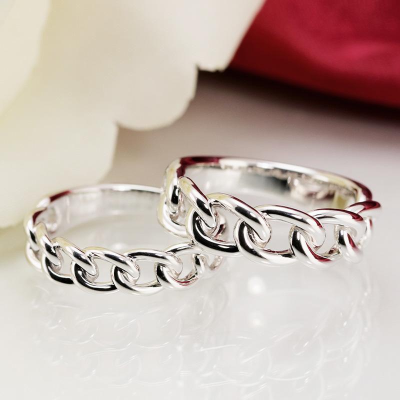 Pt950 チェーン プラチナ リング SLIM 指輪 リング pt PT ギフト プレゼント 結婚指輪 資産 レディース メンズ ユニセックスの画像