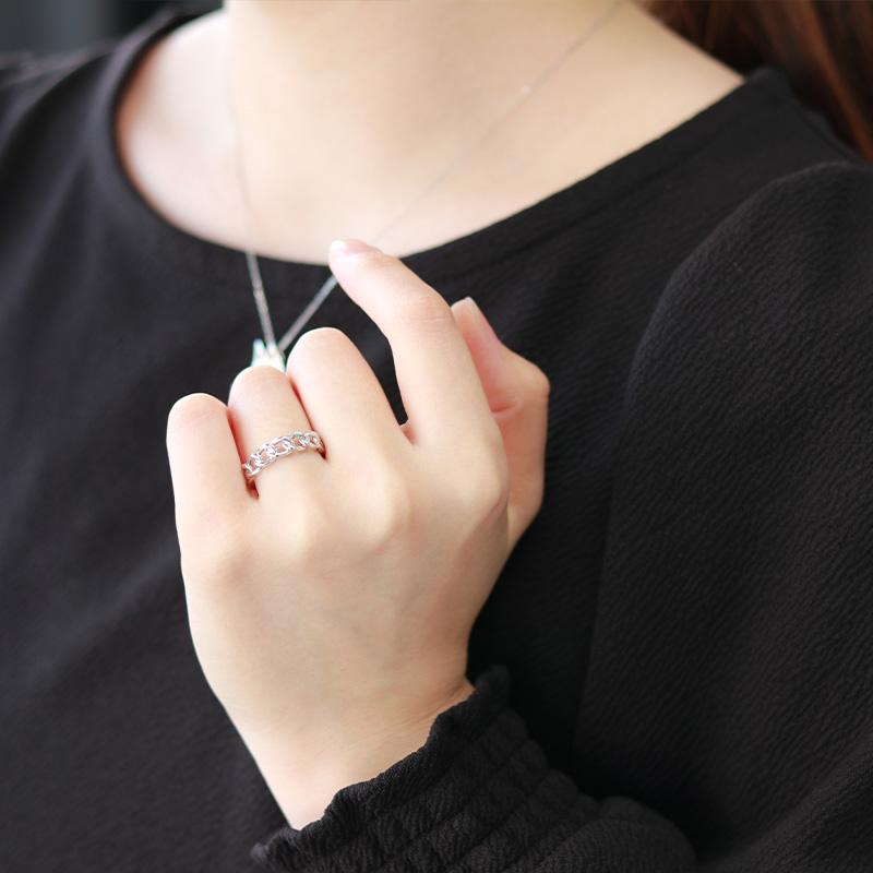 Pt950 チェーン プラチナ リング SLIM 指輪 リング pt PT ギフト プレゼント 結婚指輪 資産 レディース メンズ ユニセックスの画像
