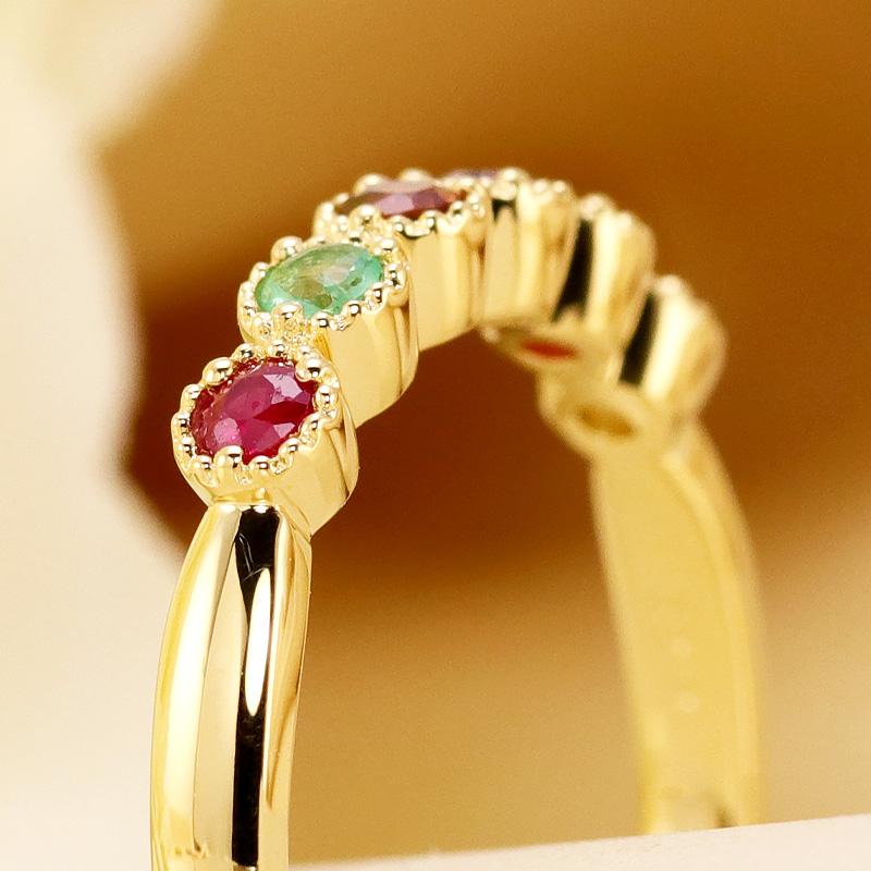 Jeweluce（ジュエルーチェ） K18 YG/PG リガード リング REGARD カラー