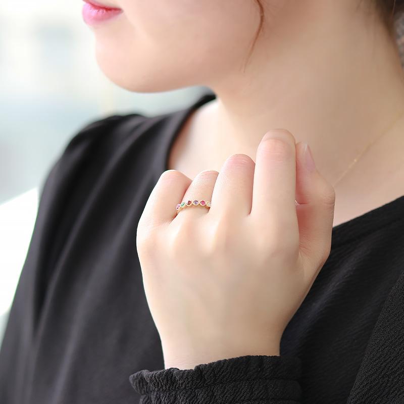 Jeweluce K18 YG/WG/PG リガード リング REGARD カラーストーン Jeweluce K18 YG/WG/PG リガード リング REGARD カラーストーン