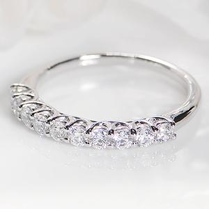 ダイヤモンド エタニティ リング プラチナ pt950 0.50ct ダイヤ 指輪【Fカラー VS VGクラス】テンダイヤ 10ダイヤの画像