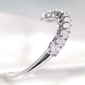 ダイヤモンド エタニティ リング プラチナ pt950 0.50ct ダイヤ 指輪【Fカラー VS VGクラス】テンダイヤ 10ダイヤの画像