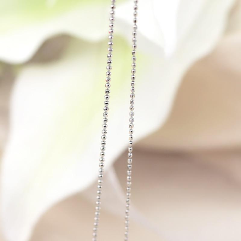 pt850 1.0ｍｍ カットボール チェーン 幅1.0mm 40cm/45cm 長さ調節 ネックレス ペンダント プラチナ プレゼント 資産 誕生日 ギフト 記念日の画像