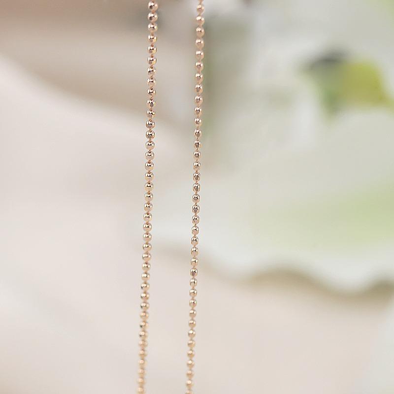 K18 YG/PG/WG 1.0ｍｍ カットボール チェーン 幅1.0mm 40cm/45cm 長さ調節 ネックレス ペンダント ゴールド プレゼント 資産 誕生日 ギフト 記念日の画像