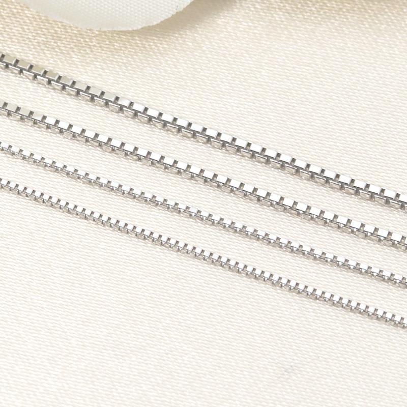 pt850 ベネチアン 幅1.2mm 40cm 45cm 50cm 選べる 長さ調節 ネックレス ペンダント プラチナ プレゼント 資産 誕生日 ギフト 記念日の画像