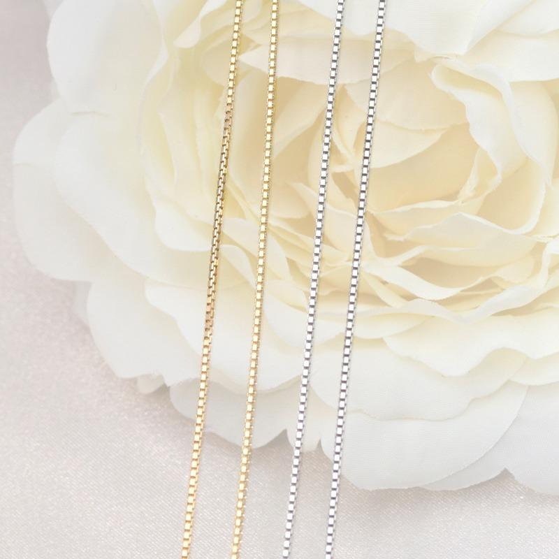 K18 YG/WG/PG　ベネチアン 幅1.2mm 40cm 45cm 50cm 選べる　長さ調節 ネックレス ペンダント 18金 18K プレゼント 資産 誕生日 ギフト 記念日 ゴールドの画像