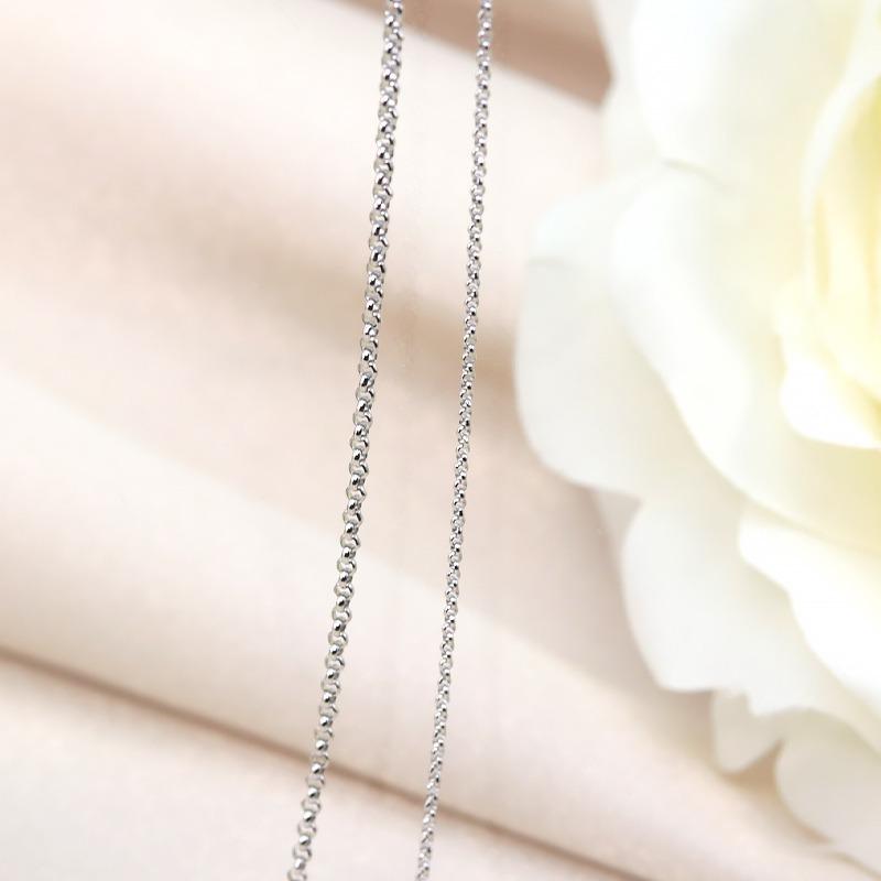 pt850ハーフラウンドチェーン 幅1.2mm 45cm 50cm 選べる 長さ調節 線径0.4mm ネックレス ペンダント プラチナ プレゼント 資産 誕生日 ギフト 記念日の画像