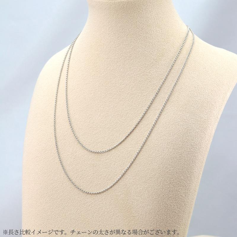 pt850ハーフラウンドチェーン 幅1.2mm 45cm 50cm 選べる 長さ調節 線径0.4mm ネックレス ペンダント プラチナ プレゼント 資産 誕生日 ギフト 記念日の画像