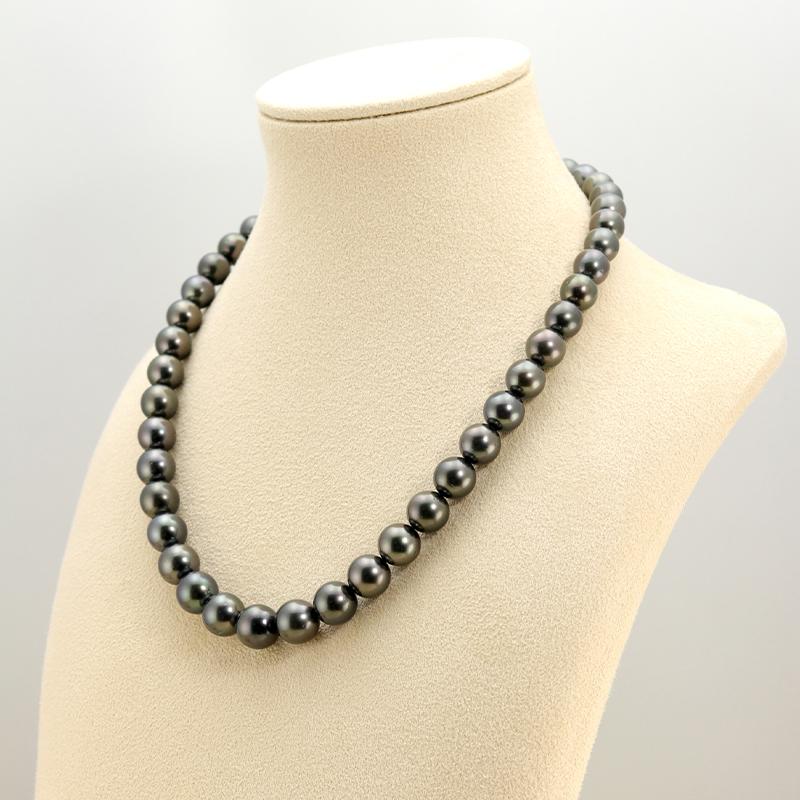 Jeweluce 黒蝶真珠 8.0-10.0mm グラデーション ネックレス Jeweluce 黒蝶真珠 8.0-10.0mm グラデーション ネックレス