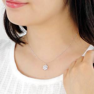 Jeweluce pt900 天然ピンクダイヤモンド 0.07ct Pink Dia ネックレス  