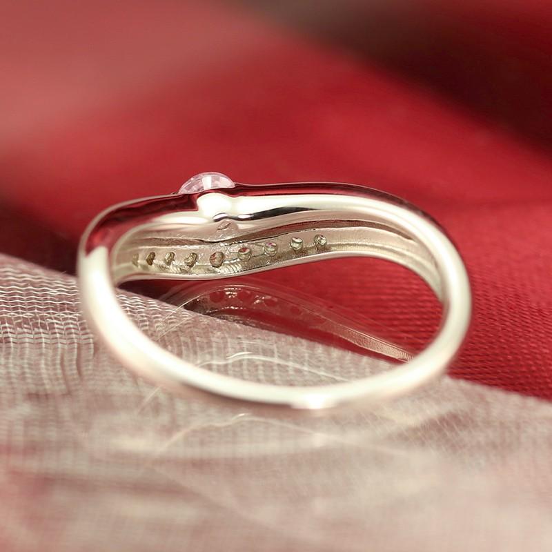 Jeweluce ピンクダイヤモンド 0.07ct Pink Dia リング プラチナ Jeweluce ピンクダイヤモンド 0.07ct Pink Dia リング プラチナ