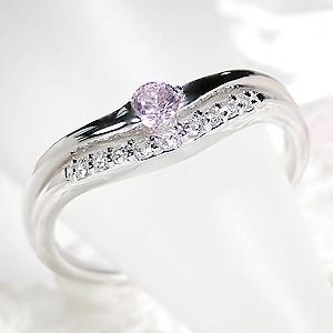 Jeweluce ピンクダイヤモンド 0.07ct Pink Dia リング プラチナ Jeweluce ピンクダイヤモンド 0.07ct Pink Dia リング プラチナ