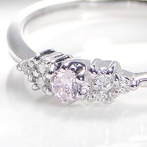 Jeweluce ピンクダイヤモンド 0.05ct Pink Dia リング プラチナ pt950 