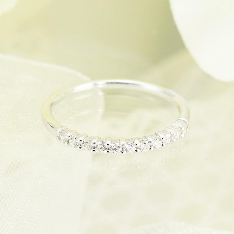 ★人気★0.20ct ダイヤモンド エタニティ リング プラチナ pt950 ダイヤ 指輪 Hカラー SIクラス 人気 華奢 シンプル ファッション アクセサリー 爆買の画像