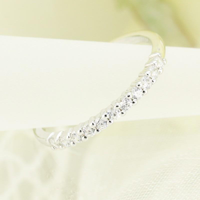 ★人気★0.20ct ダイヤモンド エタニティ リング プラチナ pt950 ダイヤ 指輪 Hカラー SIクラス 人気 華奢 シンプル ファッション アクセサリー 爆買の画像