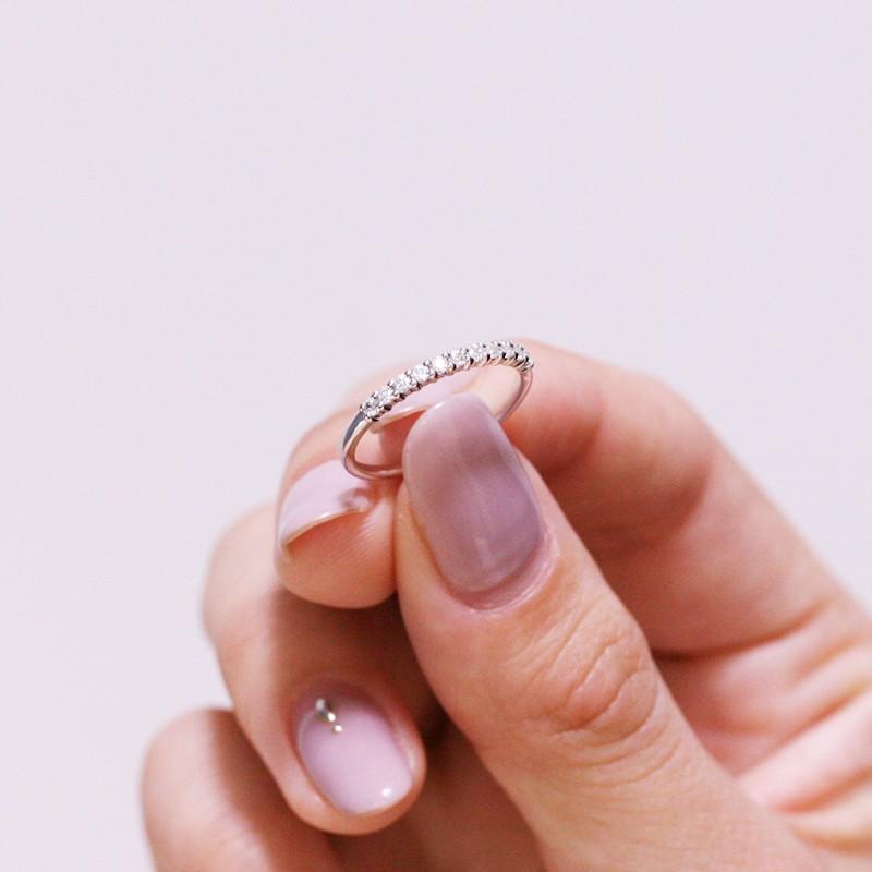 ★人気★0.20ct ダイヤモンド エタニティ リング プラチナ pt950 ダイヤ 指輪 Hカラー SIクラス 人気 華奢 シンプル ファッション アクセサリー 爆買の画像