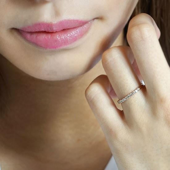 k18 ゴールド ダイヤモンド エタニティ ハーフエタ 12石 重ね