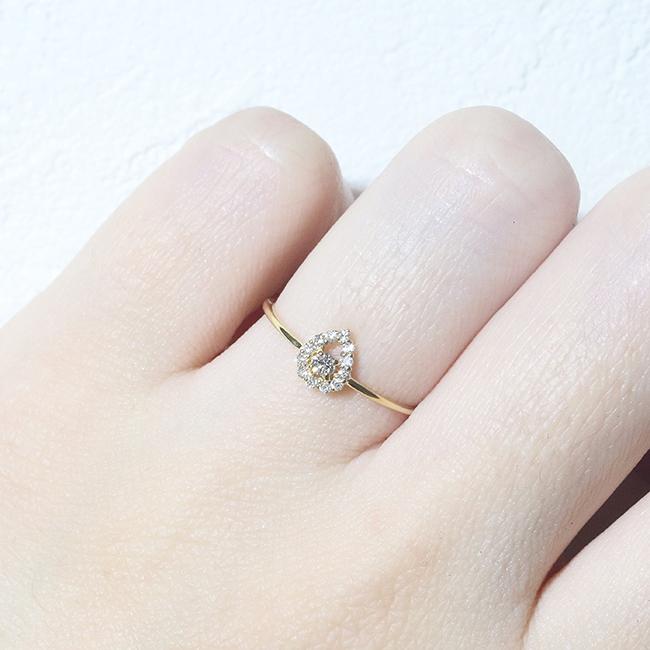 Pt900 しずく 0.12ct 天然ダイヤモンド リング 指輪 雫 涙 Pt900 しずく 0.12ct 天然ダイヤモンド リング 指輪 雫 涙