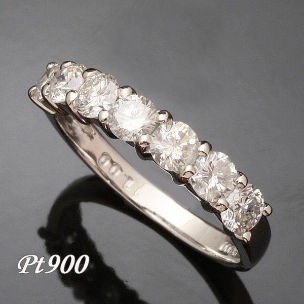 御専用です。Pt900 天然ダイヤモンド　1.00カラットリング 1.0ct 7石 ダイヤモンド リング PT900 プラチナ 93364P** : ジュエリー