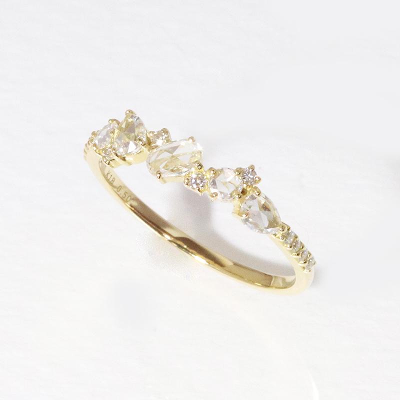k18 18金 ローズカット ファンシーカット ダイヤモンド 0.5ct k18 18金 ローズカット ファンシーカット ダイヤモンド 0.5ct