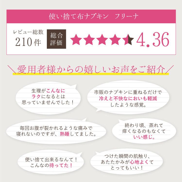 ナプキン 布ナプキン 使い捨て 60枚入 生理用ナプキン 生理用品 フリーナ Freena コットン100 日本製 綿100 日本製 正規品 ジュランジェ Freena 24 布ナプキン専門店 ジュランジェ 通販 Yahoo ショッピング