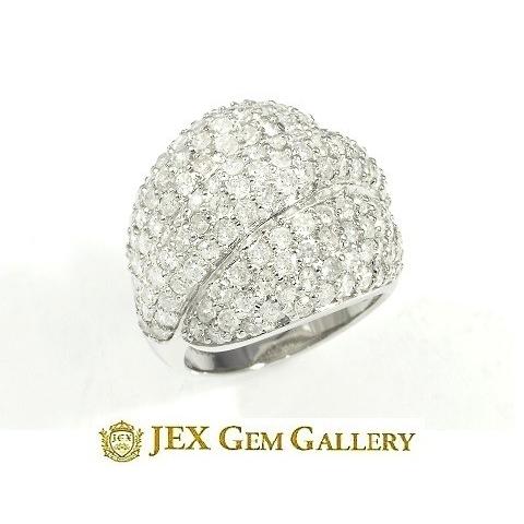Pt900 ダイヤモンドリング 中古】PT900 ダイヤモンドリング 0.537ct Iカラー VS2クラス