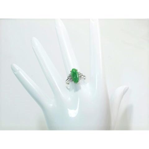 K18WG 翡翠リング : JEX宝石ギャラリー Yahoo!店 - 通販 - Yahoo