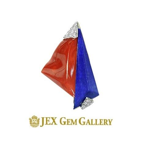 Rudolf Joos ルドルフ ヨース K18YG/WG 珊瑚 ラピスラズリ ペン