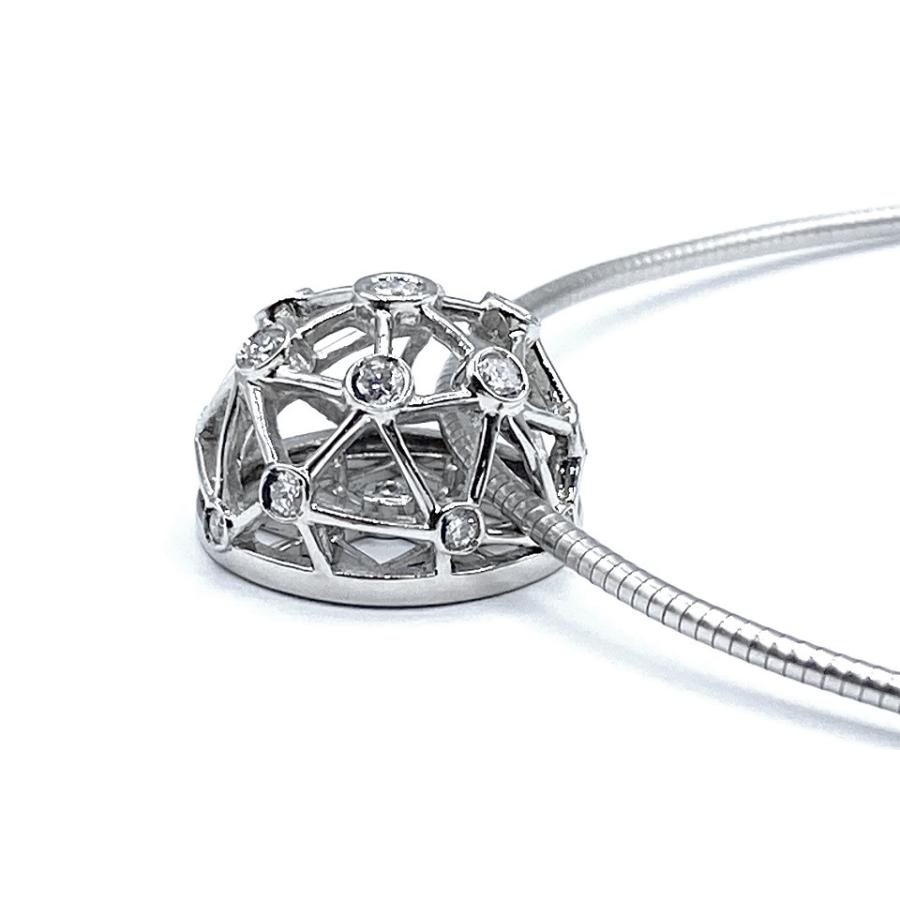 Diamond Pt900 K18WG NC ダイヤモンドネックレス NO.127677 : JEX宝石