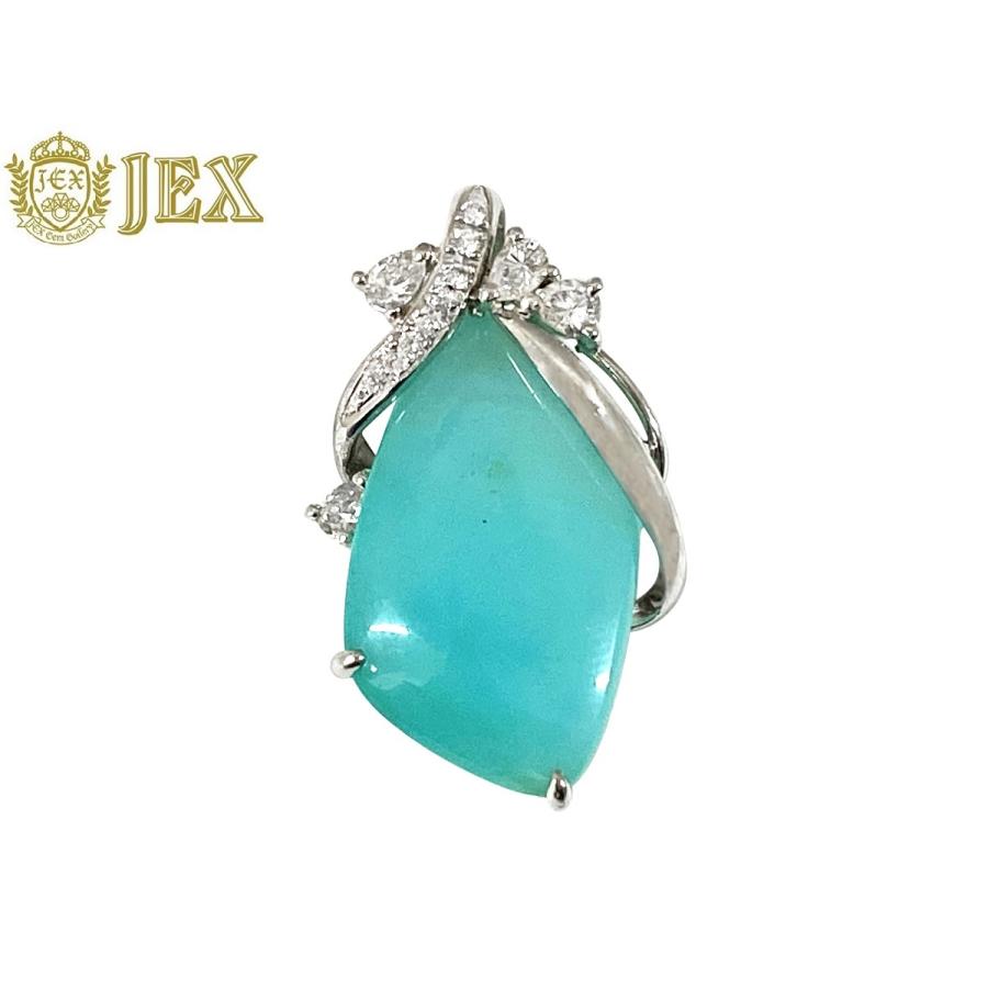 Common Opal Pt900コモンオパール ダイヤモンドペントップ NO.127693  