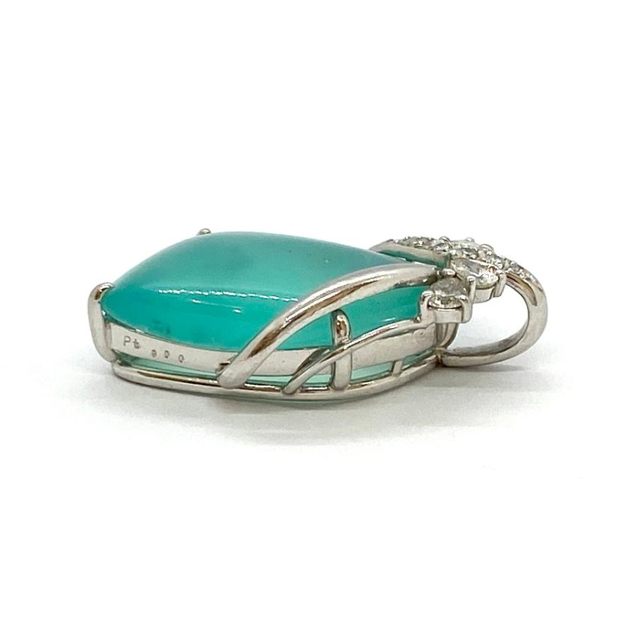 Common Opal Pt900コモンオパール ダイヤモンドペントップ NO.127693  