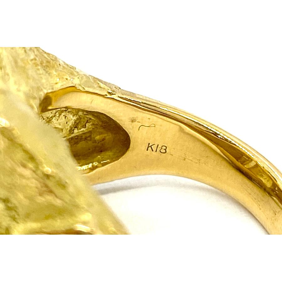 k18/pt900 イエローベリル　リング Yellow Beryl K18イエローベリル ダイヤモンドリング NO.128376