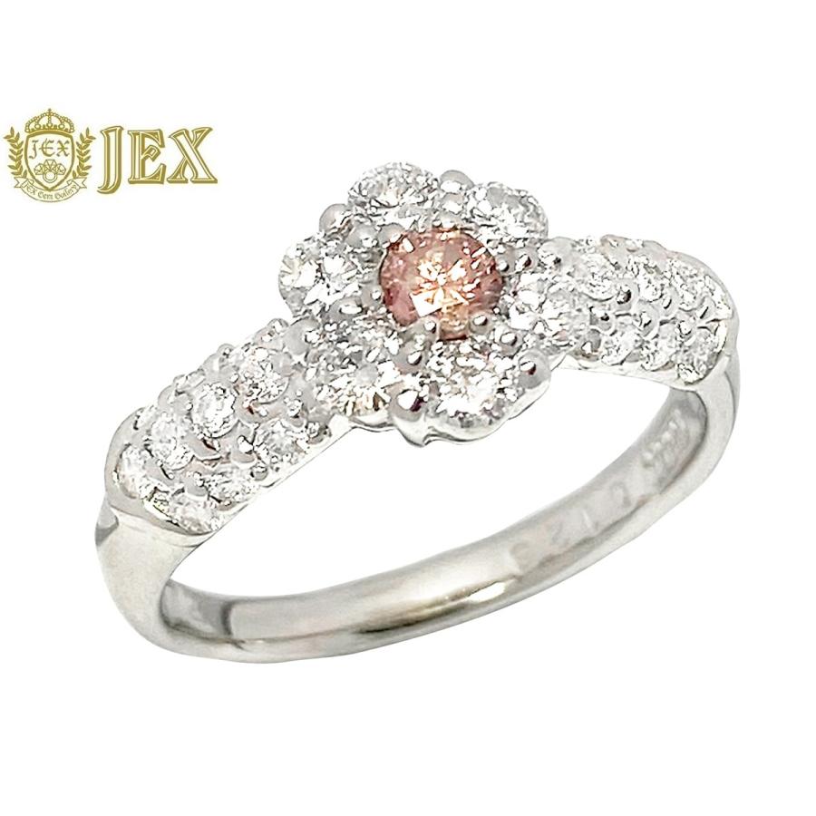 専用JQ155★高級 ピンク/カラーレスダイヤモンド0.53ct ptヘッド鑑付 JQ155☆高級 ピンク/カラーレスダイヤモンド0.53ct pt ヘッド 鑑付