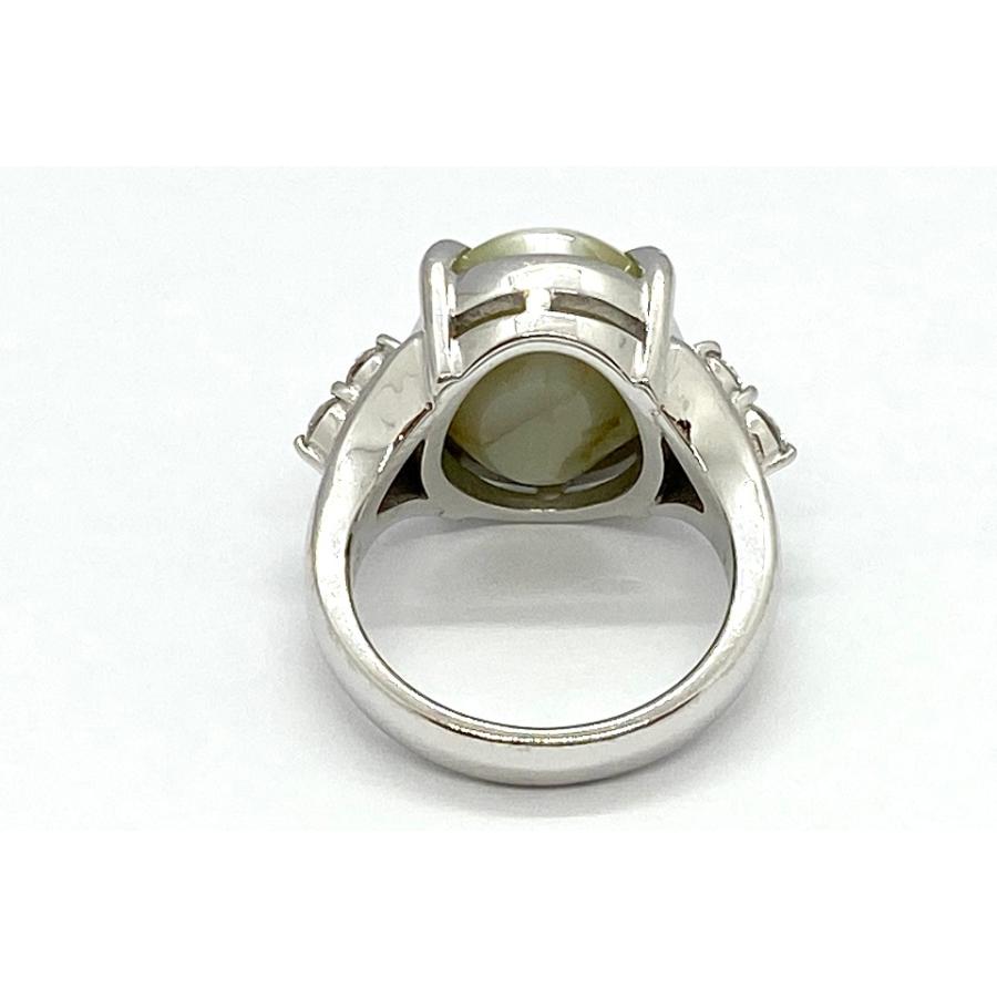 クリソベリルキャッツアイ　pt900 Chrysoberyl Cat's Eye Pt900クリソベリルキャッツアイ