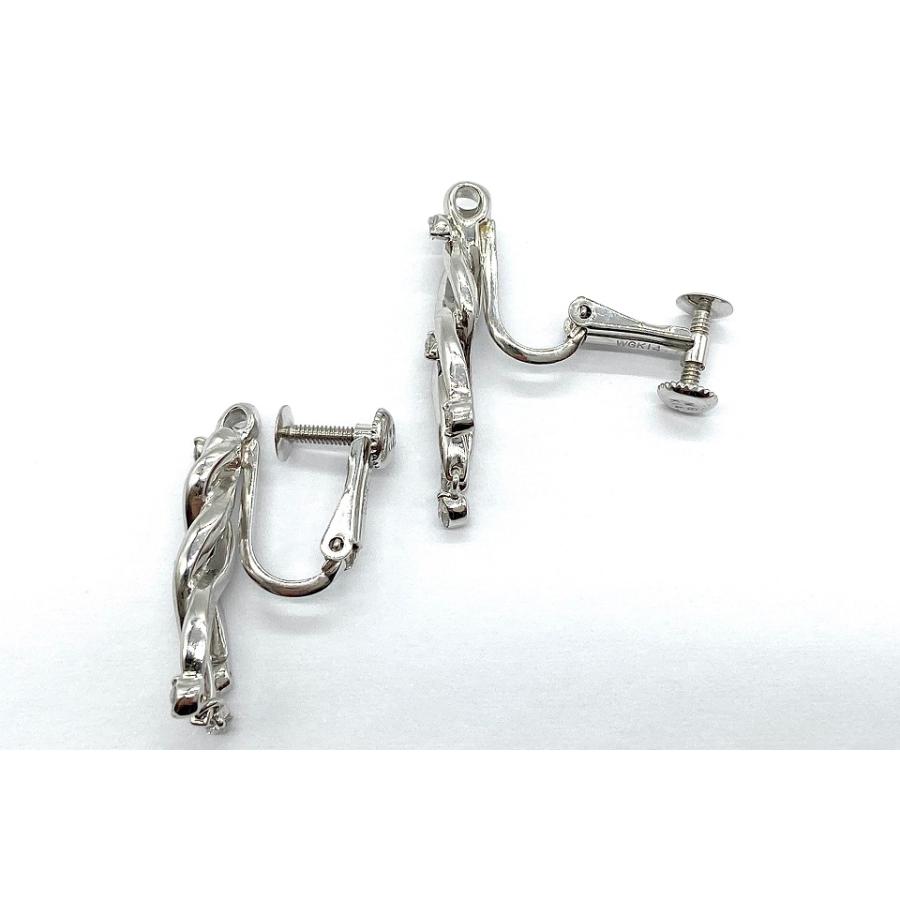 BLUERIVER ブルーリバー Pt900 K14WG 留具 ダイヤモンドイヤリング NO  