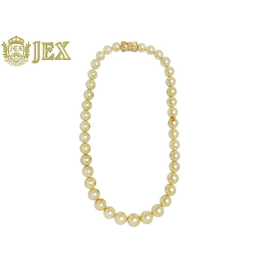 MIKIMOTO ミキモト K18白蝶 ゴールド系 パール ダイヤ 留具 ネックレス  