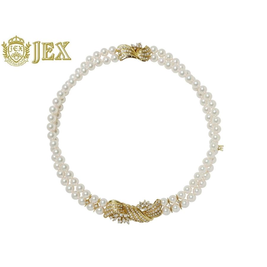 極美品【ミキモト】K18YG あこやパール　ダイヤモンド　ペンダント　ネックレス MIKIMOTO（ミキモト） MIKIMOTO【 ミキモト】 K18ダイヤモンド アコヤ