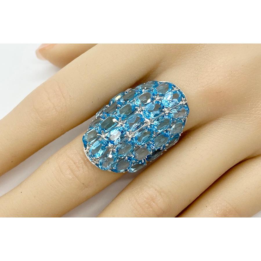 ぺ*こ様 k18 ブルートパーズ　リング　8号 Blue Topaz K18ブルートパーズリング (NO.48665) – JEX宝石